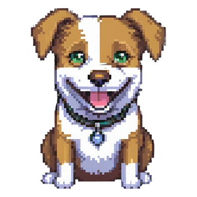 happy dog sticker