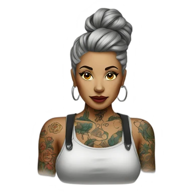 tattoo artist woman sticker