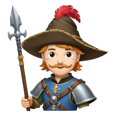 landsknecht, (keep the pose and the frame the same) sticker