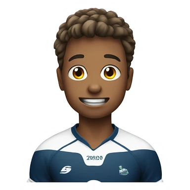 Boy playing rugby  sticker