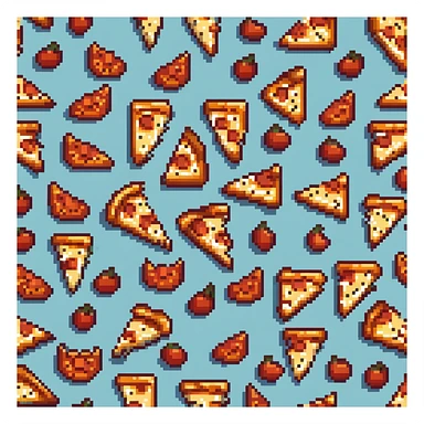 cheesy pizza slice with pepperoni sticker