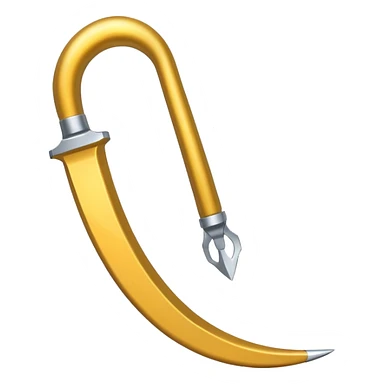 The sickle for mowing grass sticker