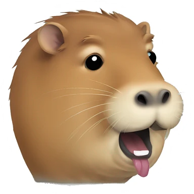 capybara mewing  sticker