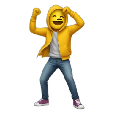 Personne qui fait un dab sticker