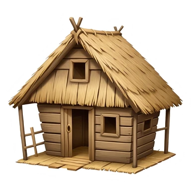 empty animal hut sticker