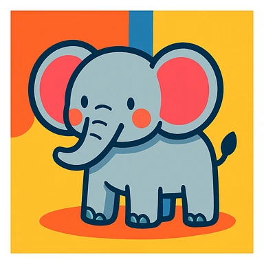 Elephant sticker