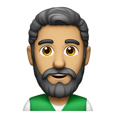 Shady bearded Italian guy  sticker