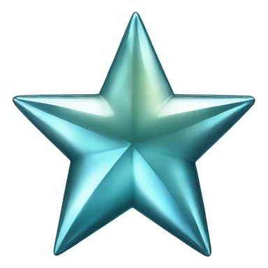 glass chrome four-point pointy star diamond texture  sticker
