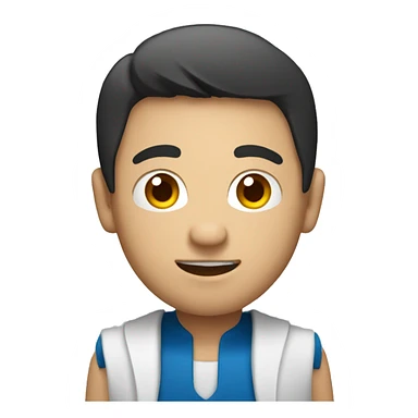 An Asian male researcher with a hobby in boxing sticker