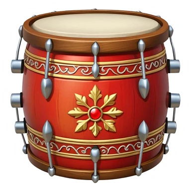 Ceremonial drum colored sticker