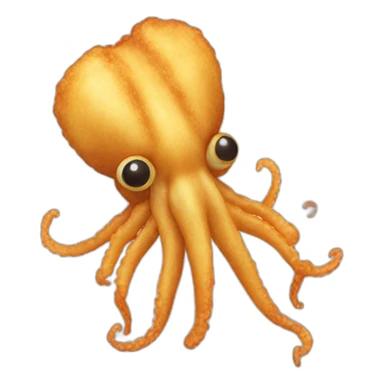 fried squid sticker