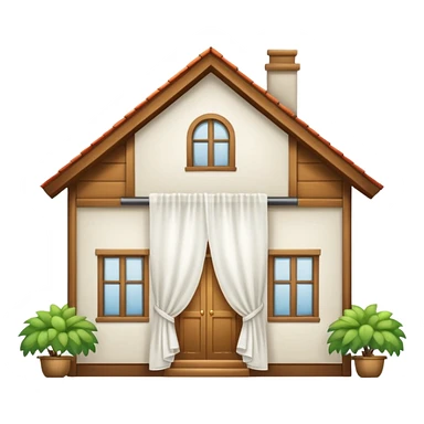 house Curtain sticker