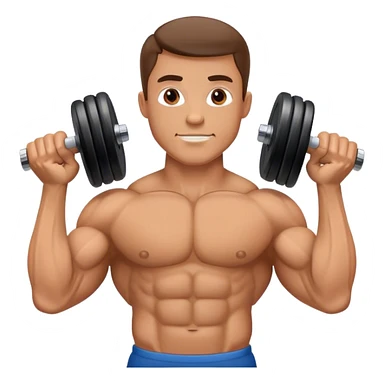 guy how to bicep curls sticker