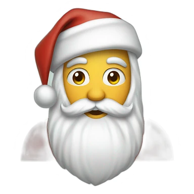 santa as human sticker