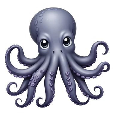 Sad octopus sticker