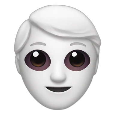 face with a mask sticker