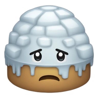 igloo tired face sticker