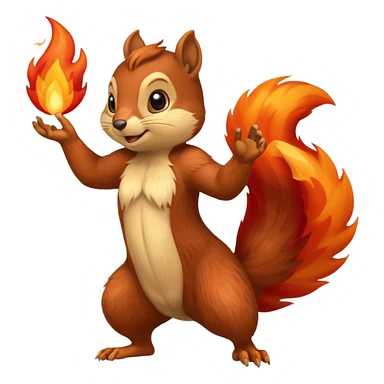 fire bender squirrel sticker