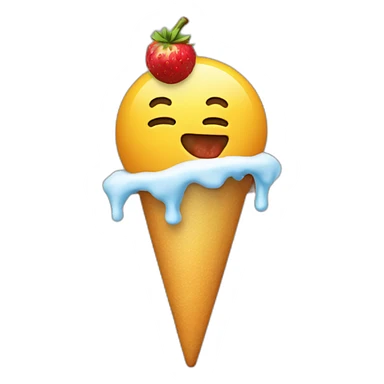 Chat qui mange une glace  sticker