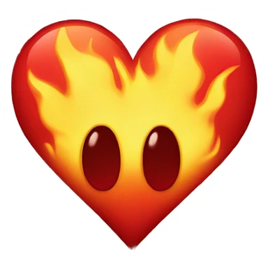 Heart on fire with fireworks exploding a million colours  sticker