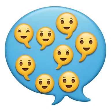 speech balloon with emojis sticker