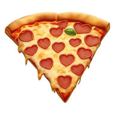 Heart shaped pizza  sticker
