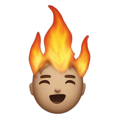 Flamme coeur sticker