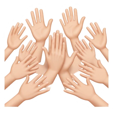 clapping hands white hands a lot sticker