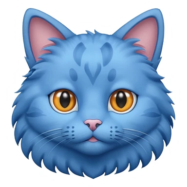 Blue cat sticker