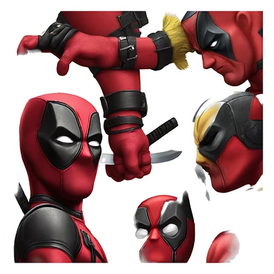 Deadpool wolverine sticker