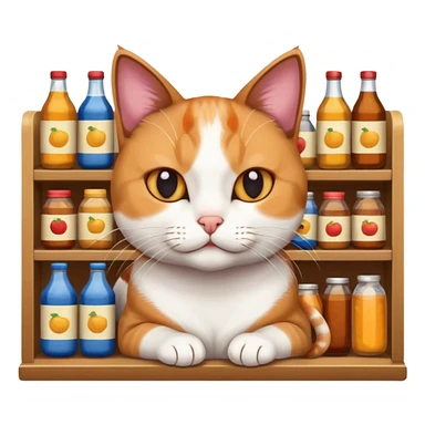 Cat in a bodega  sticker