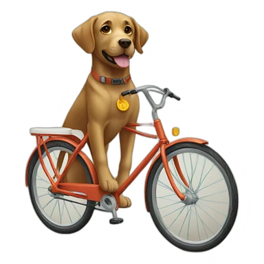 LABRADOR EN BICICLETA sticker