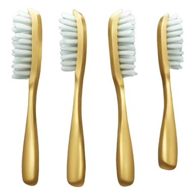 Gold toothbrush sticker