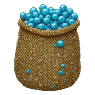 Bag of beads sticker