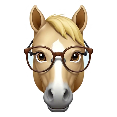 horse wearing glasses sticker