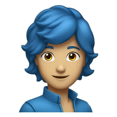 étoile bleu sticker