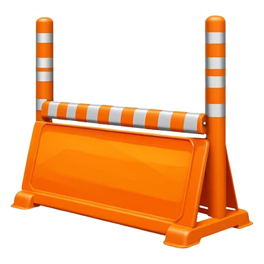 roadwork barrier sticker