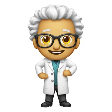 crazy scientist sticker