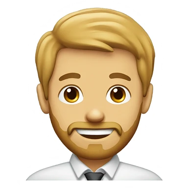 smiling male portrait with beard at school sticker