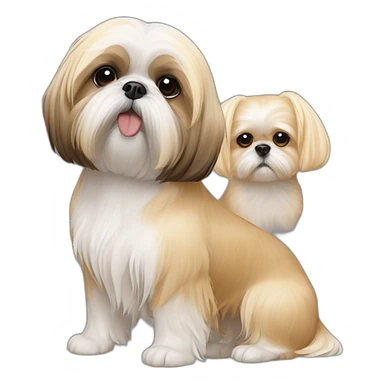 shihtzu and a blondie sticker