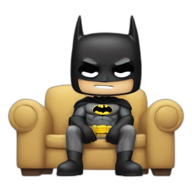 batman watching tv sticker