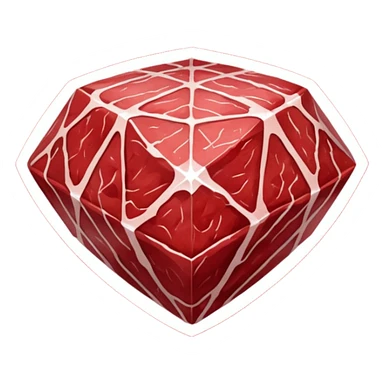 Diamond meat sticker