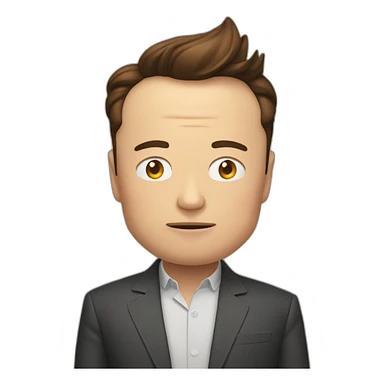 Elon Musk qui dort sticker
