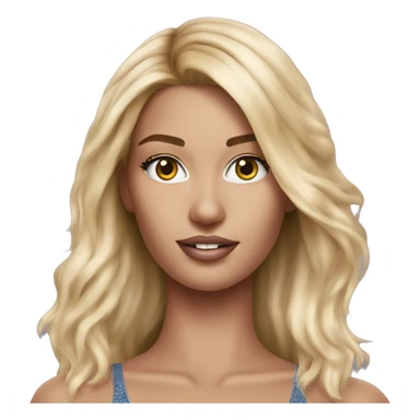 Realistic victoria secret model blonde sticker