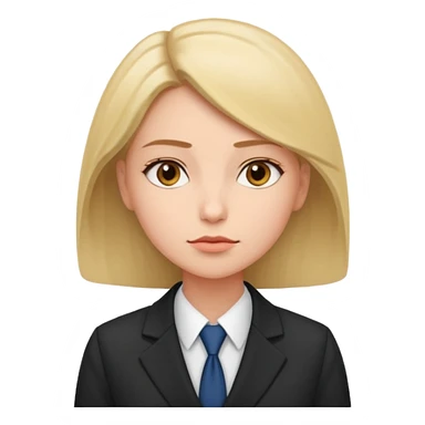 the woman in suits thinks about several people sticker