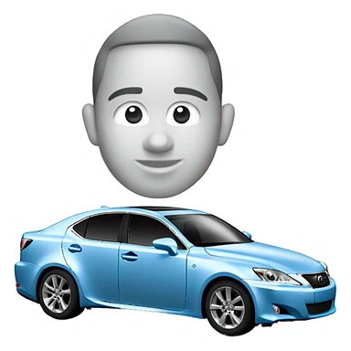 2006 Light blue Lexus is250 with rims sticker