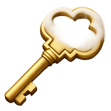 Powder on a key sticker