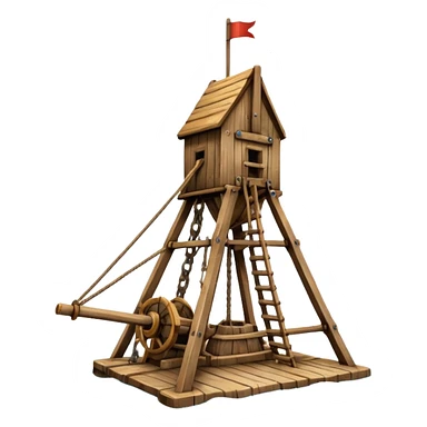 trebuchet on the sea sticker