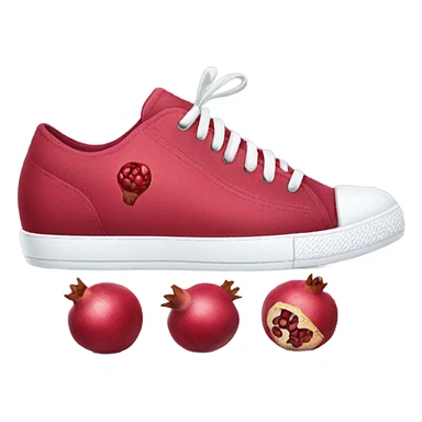 Pomegranate in sneakers sticker