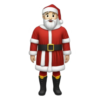 messi vestido como santa CLaus sticker